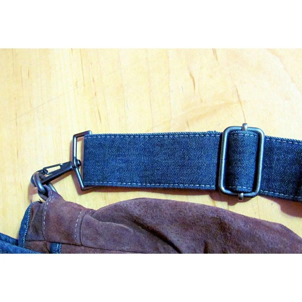 Wilsons Leather M. JULIAN Suede Messenger Bag Tote